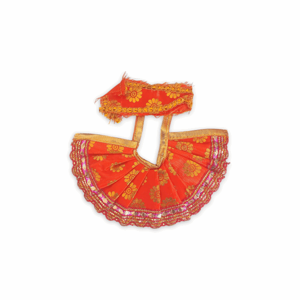 1 no Laddu Gopal Dress with Dopatta - Kanha Ji Dress - Handmade Beautiful Dress for Kanha Ji - Beautiful Poshak for Laddu Gopal - Combo Dress Set of 2 - Image 2