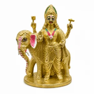 Lord Vishwakarma Pure Brass Murti - Showpiece Handicraft God Figurine For Pooja - Traditional Religious Home Decor, Mandir, Office