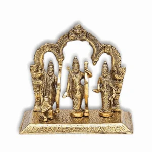 Premium Quality Rama Darwar - Lord Ram, Laxman, Sita & Hanuman Showpiece Idol – Metal Ram Darbar Statue for Home Decor and Pooja