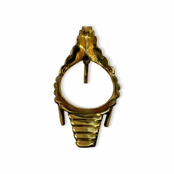 Jal Shankh With Brass Stand - Water Conch - Nabadwip Store In Small Jal Shankh With Brass Stand - for Pooja - Image 3