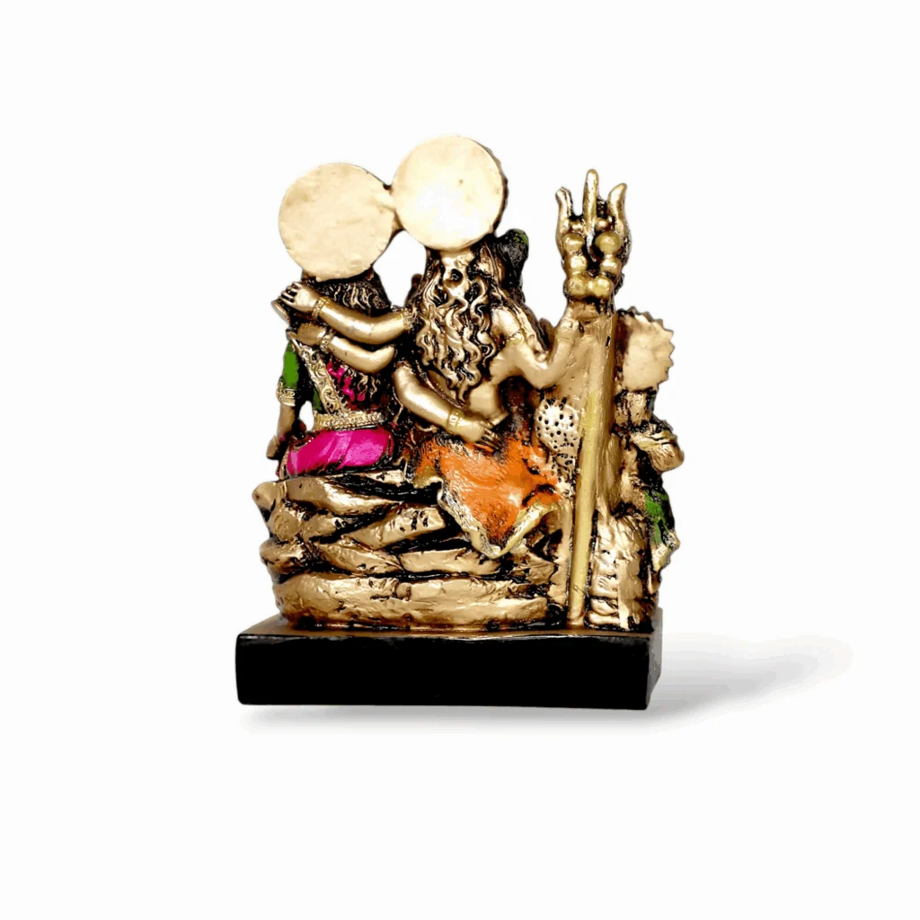Shiv parivar Parvati Mahadev Family Idol - Beautiful Shiv Parivarti - Bhagwan ka Murti Mandir Pooja Outdoor Garden Statue Living Room God Gift - Image 2