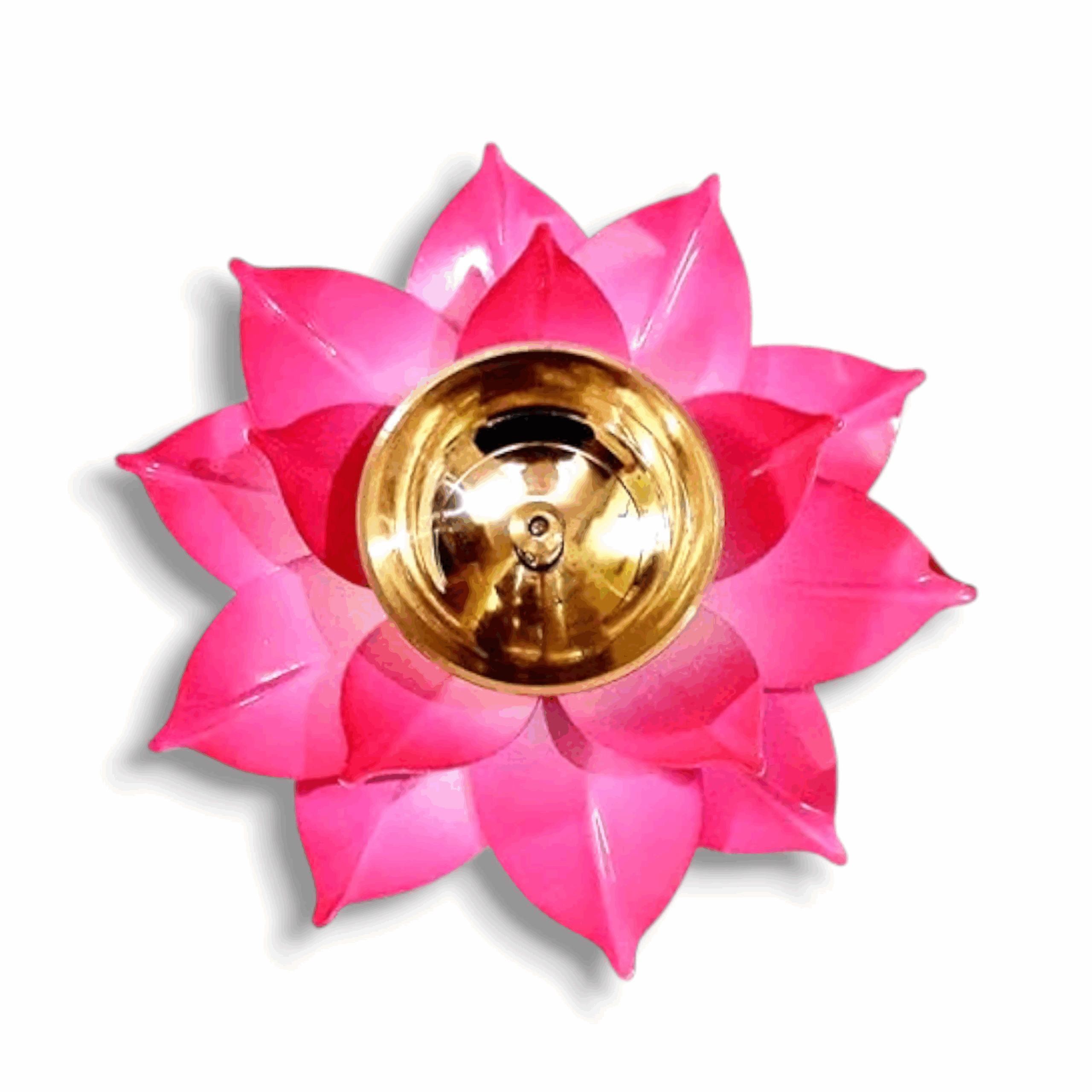 A Traditional Pooja Diya for Aarti Home,Mandir,Office - Attractive Brass Deepak Brass Diya Oil Lamp Idol for Diwali - Size - 5 Inches