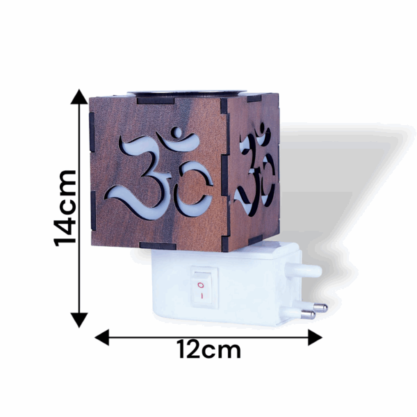 Kapoor Dani - Electrical Camphor Diffuser Glass - Equipped with a Convenient On/Off Switch - Effortless Switching Between Burner and Lamp Modes - Image 2