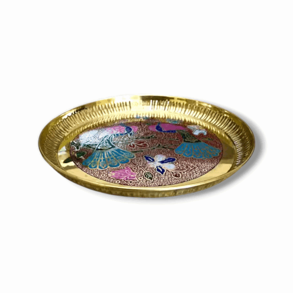 Brass Pooja Plate - Brass Plate For Puja and Home Decor - Image 3