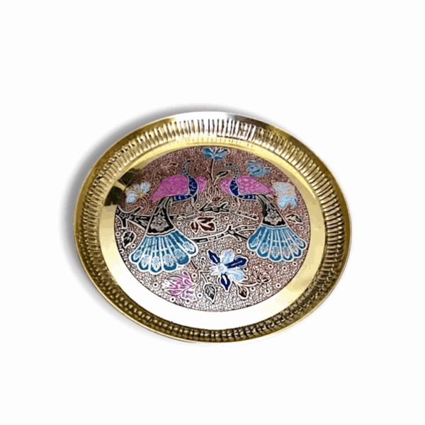 Brass Pooja Plate - Brass Plate For Puja and Home Decor - Image 2
