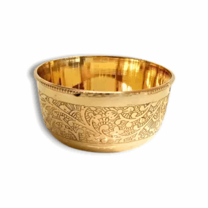Brass Bowl for Dining - Handcrafted Brass Bowl- Gold Finish Bowl
