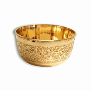 Brass Bowl for Dining - Handcrafted Brass Bowl- Gold Finish Bowl