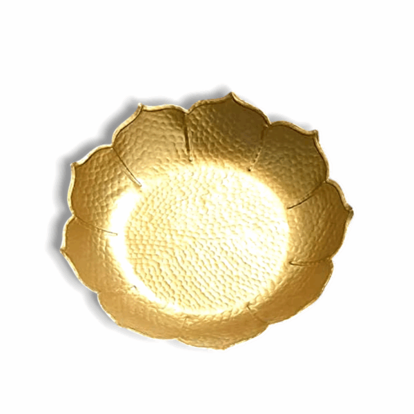 Beautiful Handcrafted Lotus Bowl - Decorative Bowl for Home , Office And  Table Decor -  Bowl for Diwali, Floating Flowers and Tea Light Candles