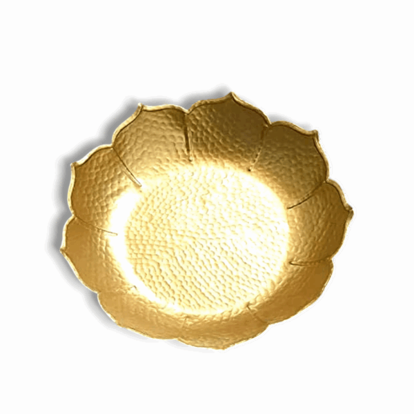Beautiful Handcrafted Lotus Bowl - Decorative Bowl for Home , Office And  Table Decor -  Bowl for Diwali, Floating Flowers and Tea Light Candles