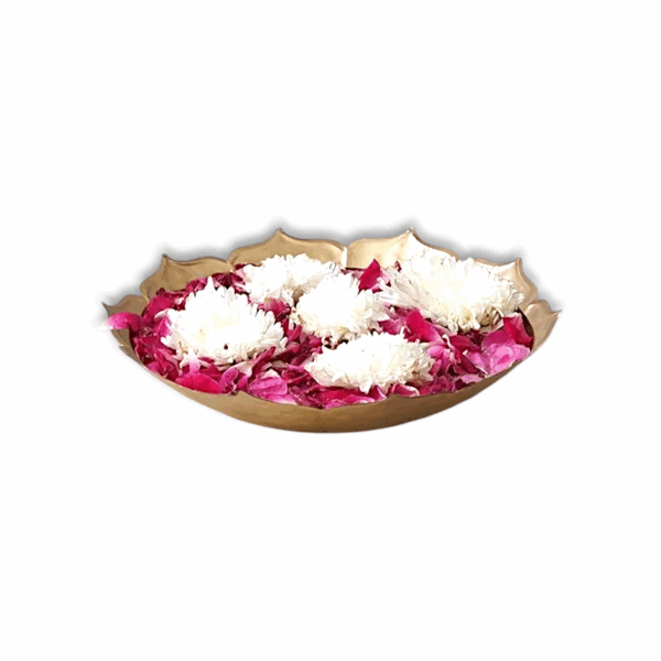 Beautiful Handcrafted Lotus Bowl - Decorative Bowl for Home , Office And  Table Decor -  Bowl for Diwali, Floating Flowers and Tea Light Candles - Image 2