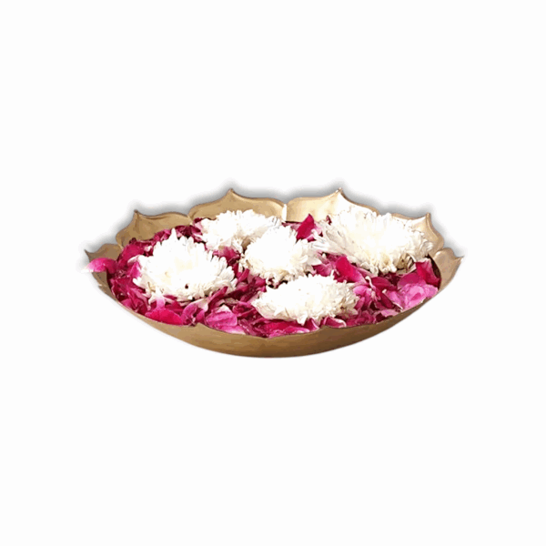 Beautiful Handcrafted Lotus Bowl - Decorative Bowl for Home , Office And  Table Decor -  Bowl for Diwali, Floating Flowers and Tea Light Candles - Image 2