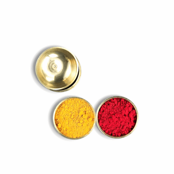 Hand Made Round Brass Bowl (Set of 5) - Bhog Katori For Laddu Gopal Ji - Small Brass Katori For Puja. - Image 2