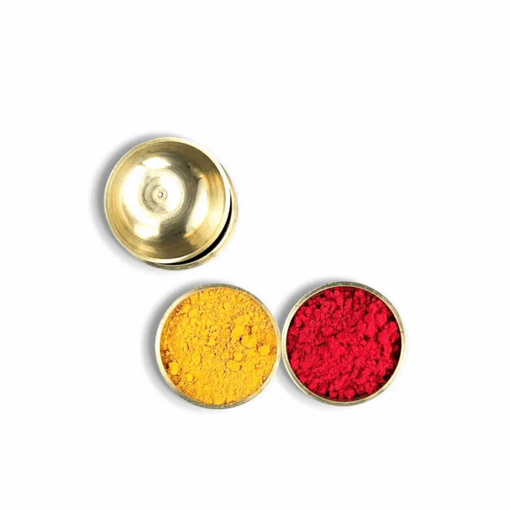 Hand Made Round Brass Bowl (Set of 5) - Bhog Katori For Laddu Gopal Ji - Small Brass Katori For Puja. - Image 2