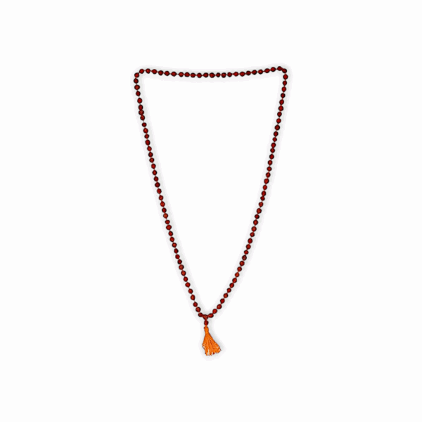 5 Mukhi (4 mm) Rudraksha Mala 180 Beads -Small Beads Rudraksha Mala - Brown Colour Rudraksha Mala - Wearing and Japa Mala - for Men & Women
