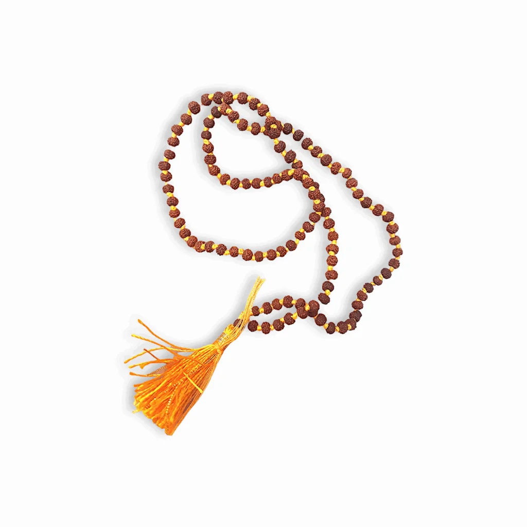 2 mm Size 180+1 Beads Rudraksha Mala - Nepali Beads Rudraksha Mala 180+1 Japa Mala - Small Beads Rudraksha Mala - Wearing and Japa Mala for Men & Women - Image 3