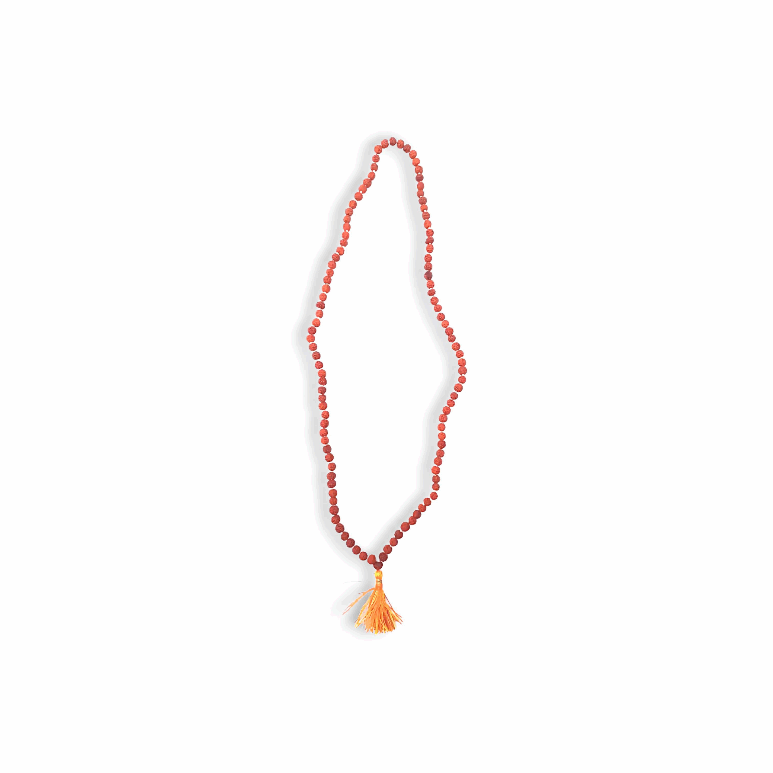 2 mm Size 180+1 Beads Rudraksha Mala - Nepali Beads Rudraksha Mala 180+1 Japa Mala - Small Beads Rudraksha Mala - Wearing and Japa Mala for Men & Women