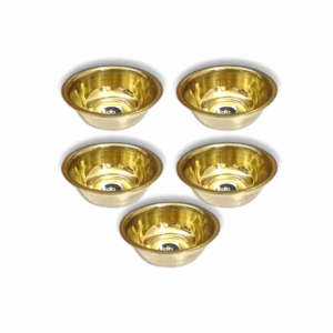 Brass Bowl - Bowl Set For Prasad - Set Of 5 Bowl For Puja And Home Decor.