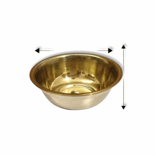 Brass Bowl - Bowl Set For Prasad - Set Of 5 Bowl For Puja And Home Decor. - Image 2