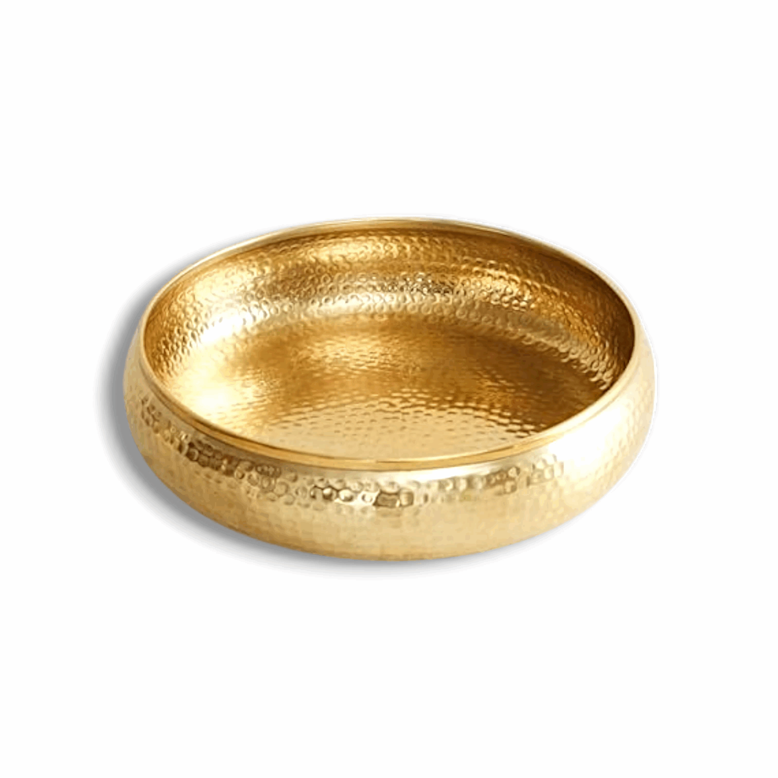 Round Hammered Traditional Potpourri - Urli Bowl for Home Handcrafted- Floating Flowers, Tea Light Candles Home And Table Decor|
