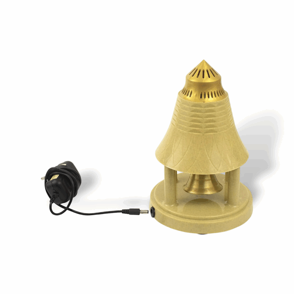 Brass Automatic Pooja Bell for Pooja - Electric Puja Ghanti-  Ghanta - Brass Pooja Bell - Continuous Rhythmic Sound - Image 3