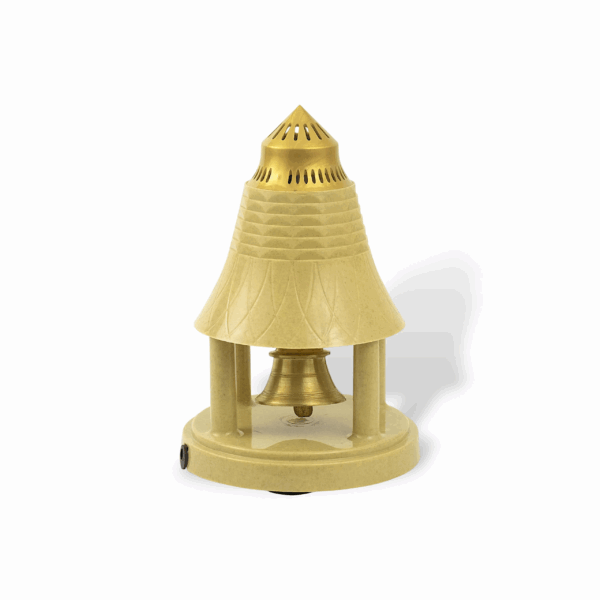 Brass Automatic Pooja Bell for Pooja - Electric Puja Ghanti-  Ghanta - Brass Pooja Bell - Continuous Rhythmic Sound