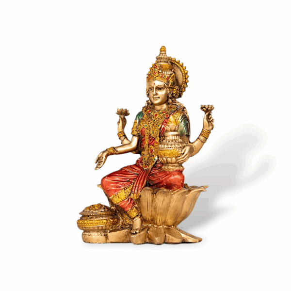Lakshmi Idol for Pooja & Home Decor - Maa Laxmi Idol - Lakshmi Statue for Pooja, Home Decor, Office Desk, Showpeice - Image 5