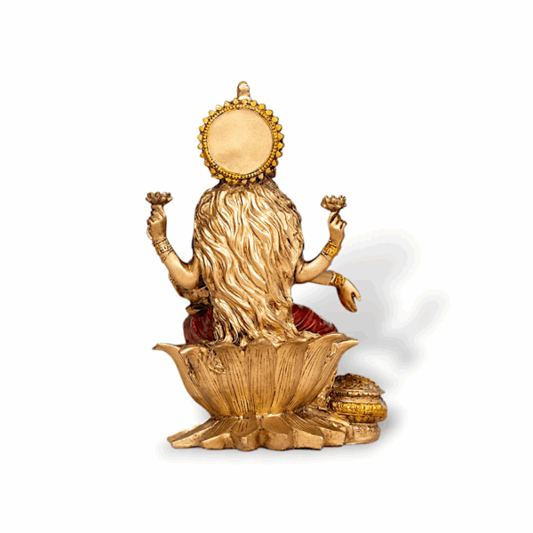Lakshmi Idol for Pooja & Home Decor - Maa Laxmi Idol - Lakshmi Statue for Pooja, Home Decor, Office Desk, Showpeice - Image 4