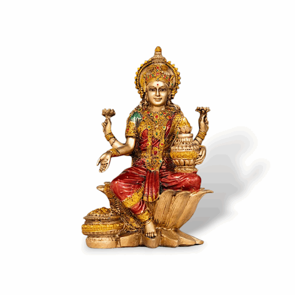Lakshmi Idol for Pooja & Home Decor - Maa Laxmi Idol - Lakshmi Statue for Pooja, Home Decor, Office Desk, Showpeice