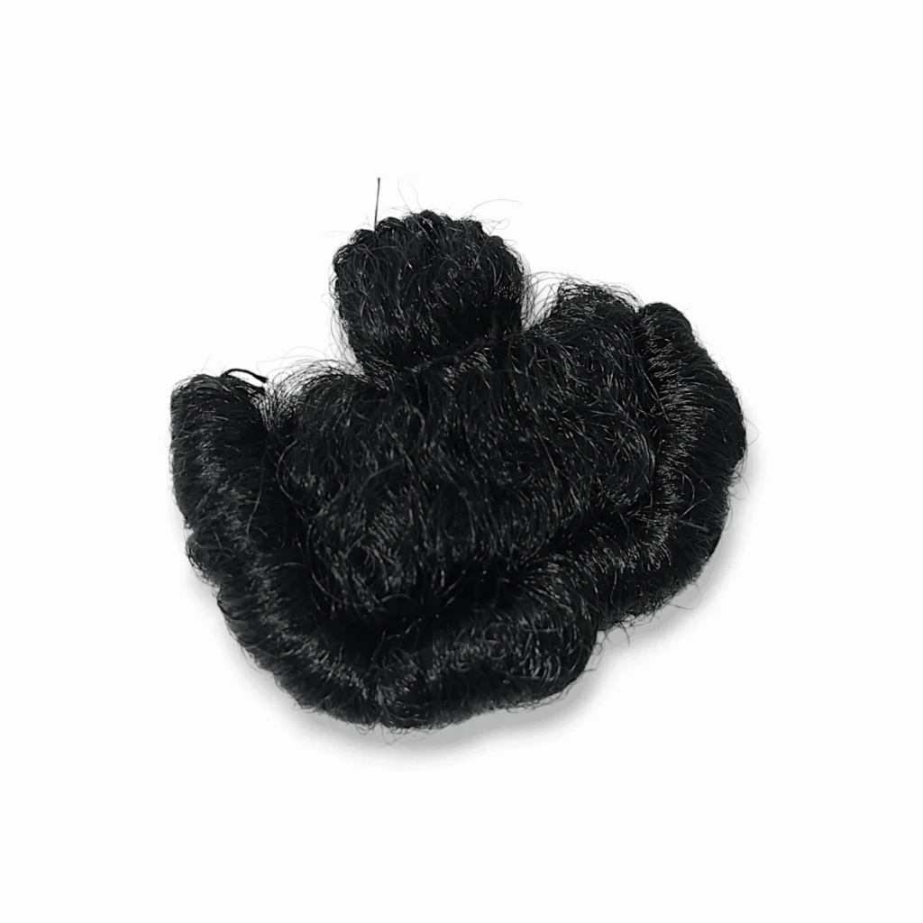 4 no. Laddu Gopal Ji Hair - Curly Hair Sringar for Laddu Gopal - Bal Gopal Kanha Hairwig Pack of 1Pieces - Image 2
