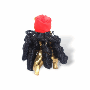 5 no. Laddu Gopal Curly Hair - Kanha Ji Hair - Laddu Gopal Wig - Microfiber kesh for Laddu Gopal - Long Hair, Kesh for Thakur JI Idol
