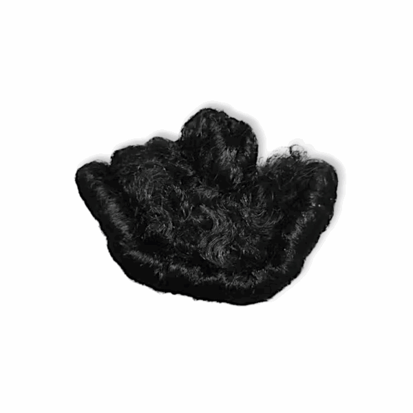 3 no. Laddu Gopal Ji Curly Hair - Kanha Ji Kesh, Hair Wig, Bal, Shining Curly Hair - Laddu Gopal Load Artificial Hair - Image 2