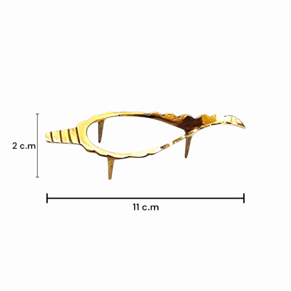 Pure Brass Small Shankh Stand for Pooja -  Shankh Brass Stand - 11 cm Stand for Small Pooja Sankha - Image 2