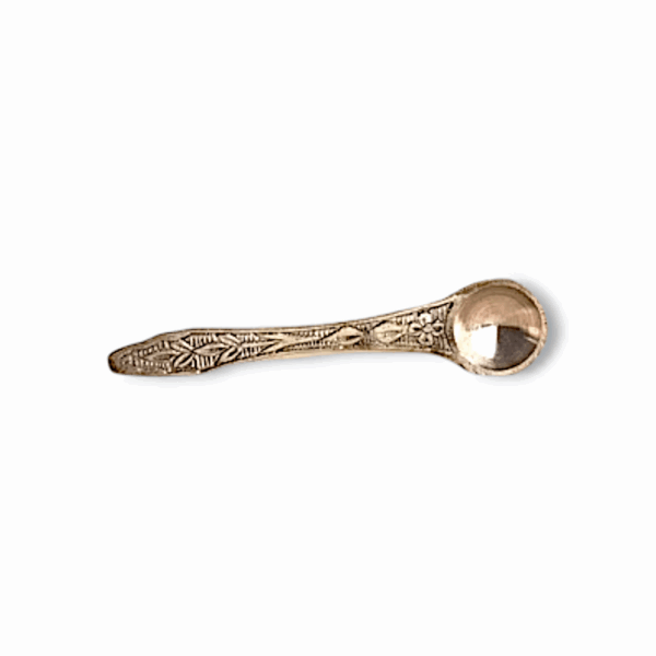 Brass Kapoor Aarti Havan Spoon - Havan Spoon - Brass Kapoor Arti Havan Spoon for Pooja - Golden Finish Havan Spoon - Image 3