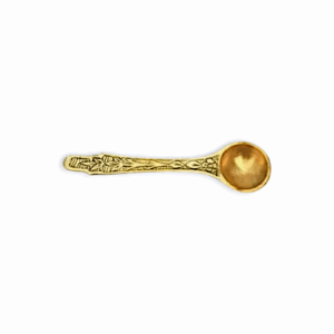 Brass Kapoor Aarti Havan Spoon - Havan Spoon - Brass Kapoor Arti Havan Spoon for Pooja - Golden Finish Havan Spoon
