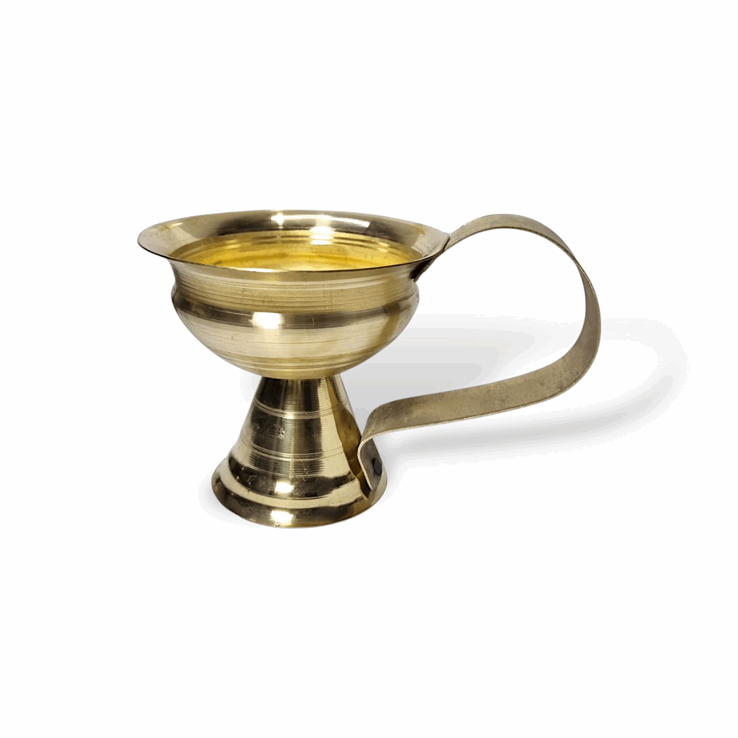 Pure Brass Dhoop Loban Dani - Dhuna Stand - Brass Dhunachi for Puja - Pure Brass Dhunachi - Dhunia