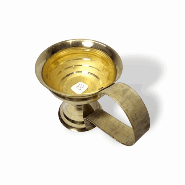Pure Brass Dhoop Loban Dani - Dhuna Stand - Brass Dhunachi for Puja - Pure Brass Dhunachi - Dhunia - Image 3
