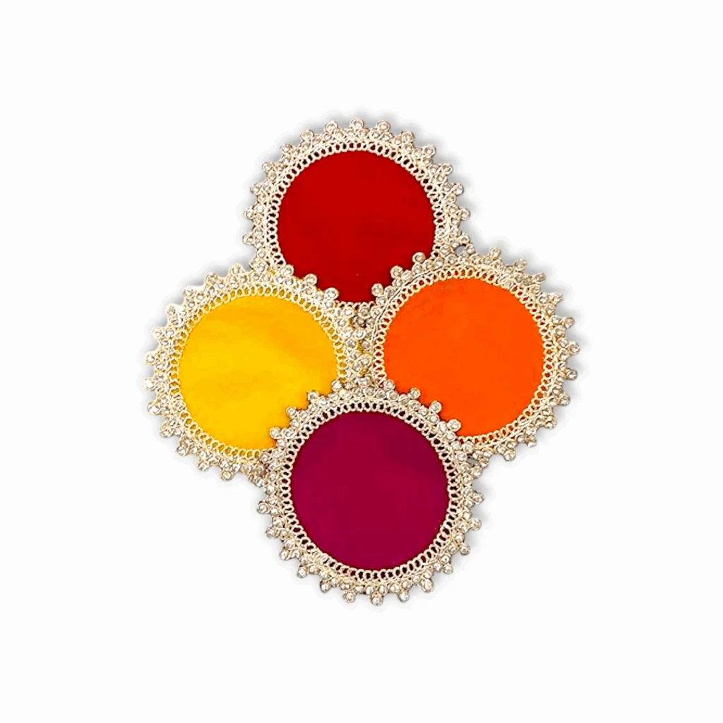 Velvet Aasan For Mandir - Puja Aasan For Ganapati and Laddu Gopal Krishna Ji - 4 Colour Velvet Aasan For Pooja Purpose