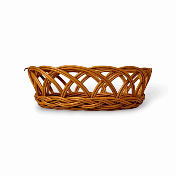 Handcrafted Bamboo Woven Basket - Rustic & Durable Fruit and Vegetable Storage Basket - Perfect for Dining Table Serving Food, Fruit, Vegetables, and Flowers - Image 2