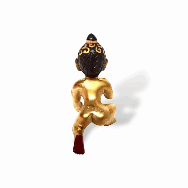 Ashtadhatu-Brass Laddu Gopal Idol - Hand Painted Brass Laddu Gopal Statue - Ladoo Gopal for Pooja, Home, Office, Temple Decoration - Image 3
