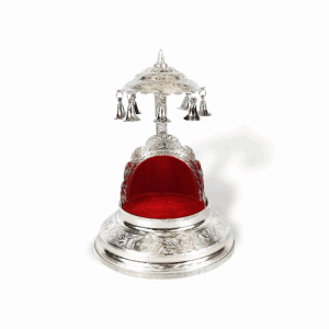 Laddu Gopal Singhasan - Small Size Laddu Gopal Aasan - Made Of Aluminium Gopal Ji Ka Bed 18 c.m - Gopal singhasan