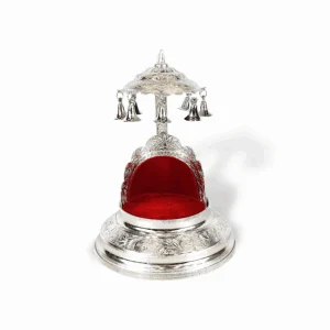 Laddu Gopal Singhasan - Small Size Laddu Gopal Aasan - Made Of Aluminium Gopal Ji Ka Bed 18 c.m - Gopal singhasan