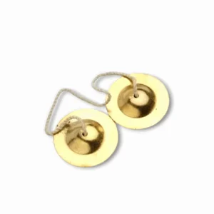 Brass Manjira For Puja - Traditional Hand Symbal For Prayer And Rituals - KartaL For Aarti Of Indian Gods