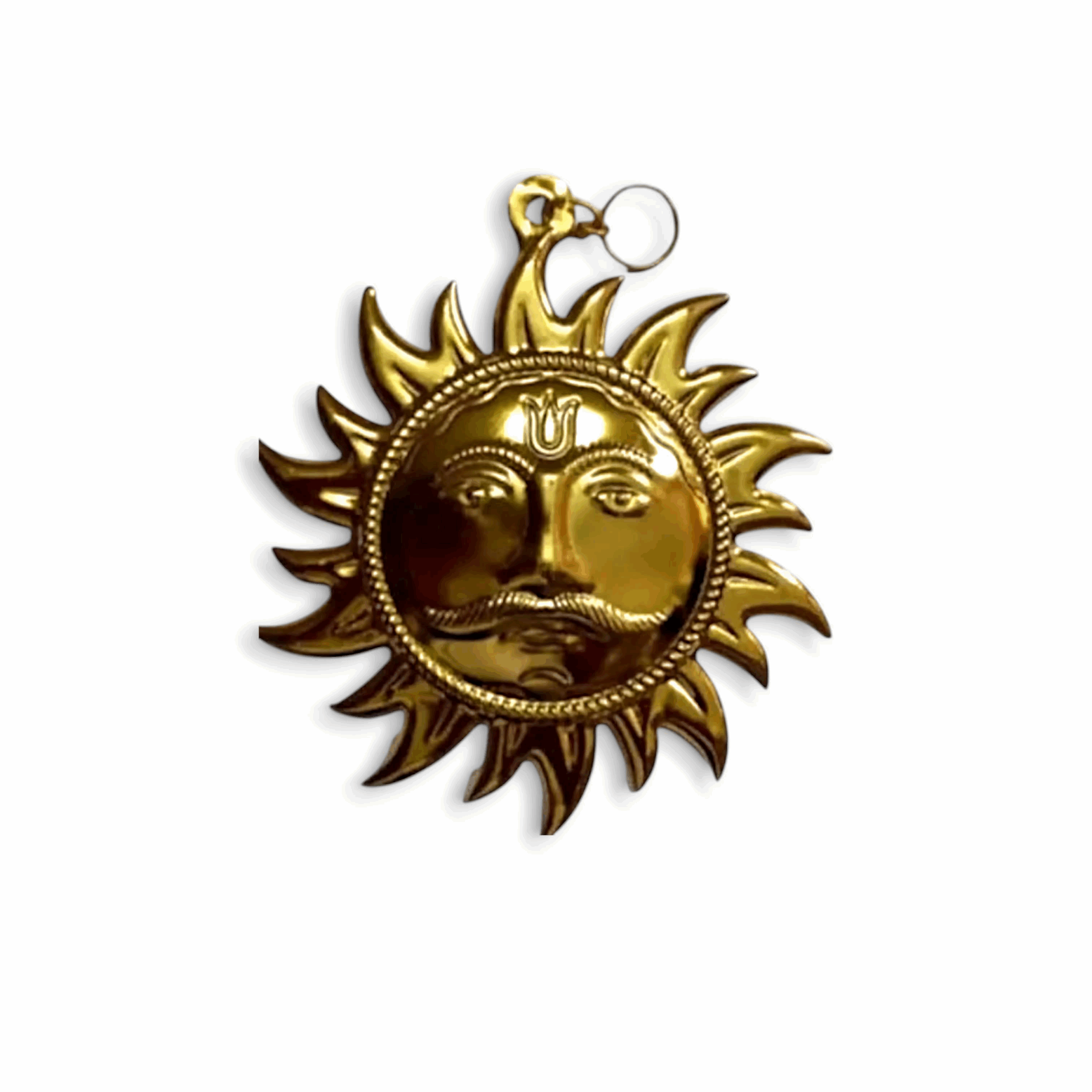 Wall Hanging Sun Idol-  Shri Surya Narayan Idol For Protect Home Form All Kind of Negative Energy -Metal Sun Statue