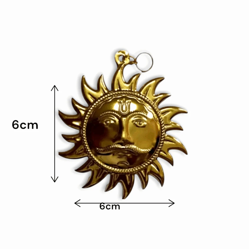 Wall Hanging Sun Idol- Shri Surya Narayan Idol For Protect Home Form All Kind of Negative Energy -Metal Sun Statue - Image 2