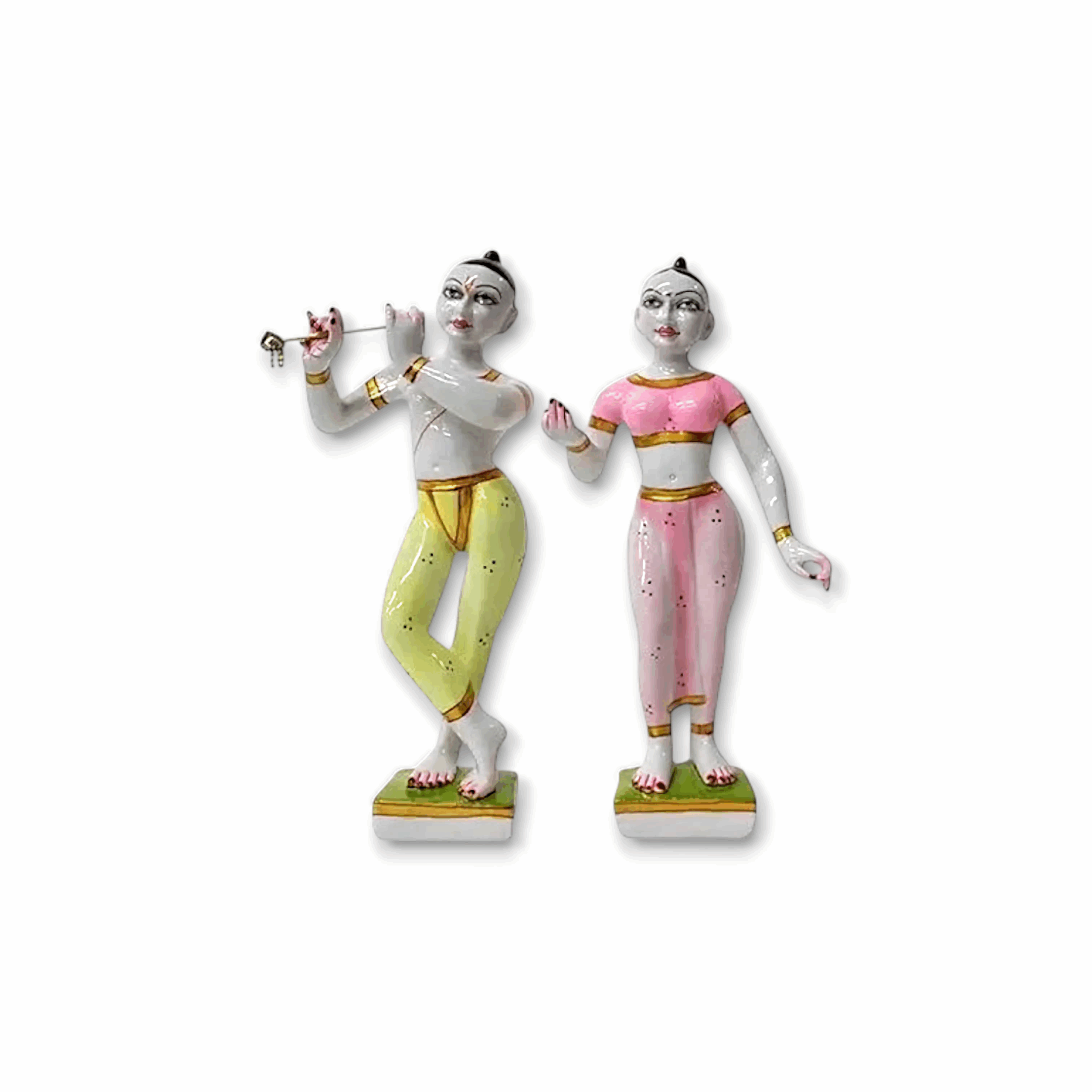 Radha Krishna Jugal Murti -  Radhe Shyam Idol for Home Pooja - Beautiful Radhe Krishan Statue For Gifted Piece Janmashtami And Decoration