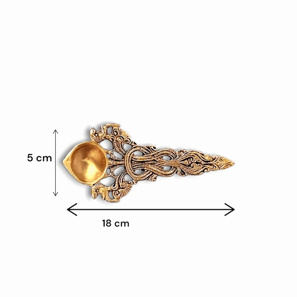 Traditional Kapoor Dani - Brass Kapoor Dani for Pooja And Home Temple - Brass Dhoop Dani For Decorative And Aarti - Image 2