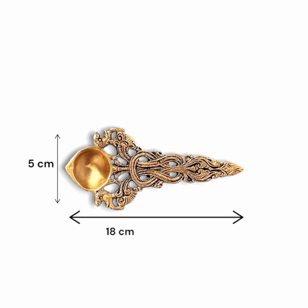 Traditional Kapoor Dani - Brass Kapoor Dani for Pooja And Home Temple - Brass Dhoop Dani For Decorative And  Aarti - Image 2