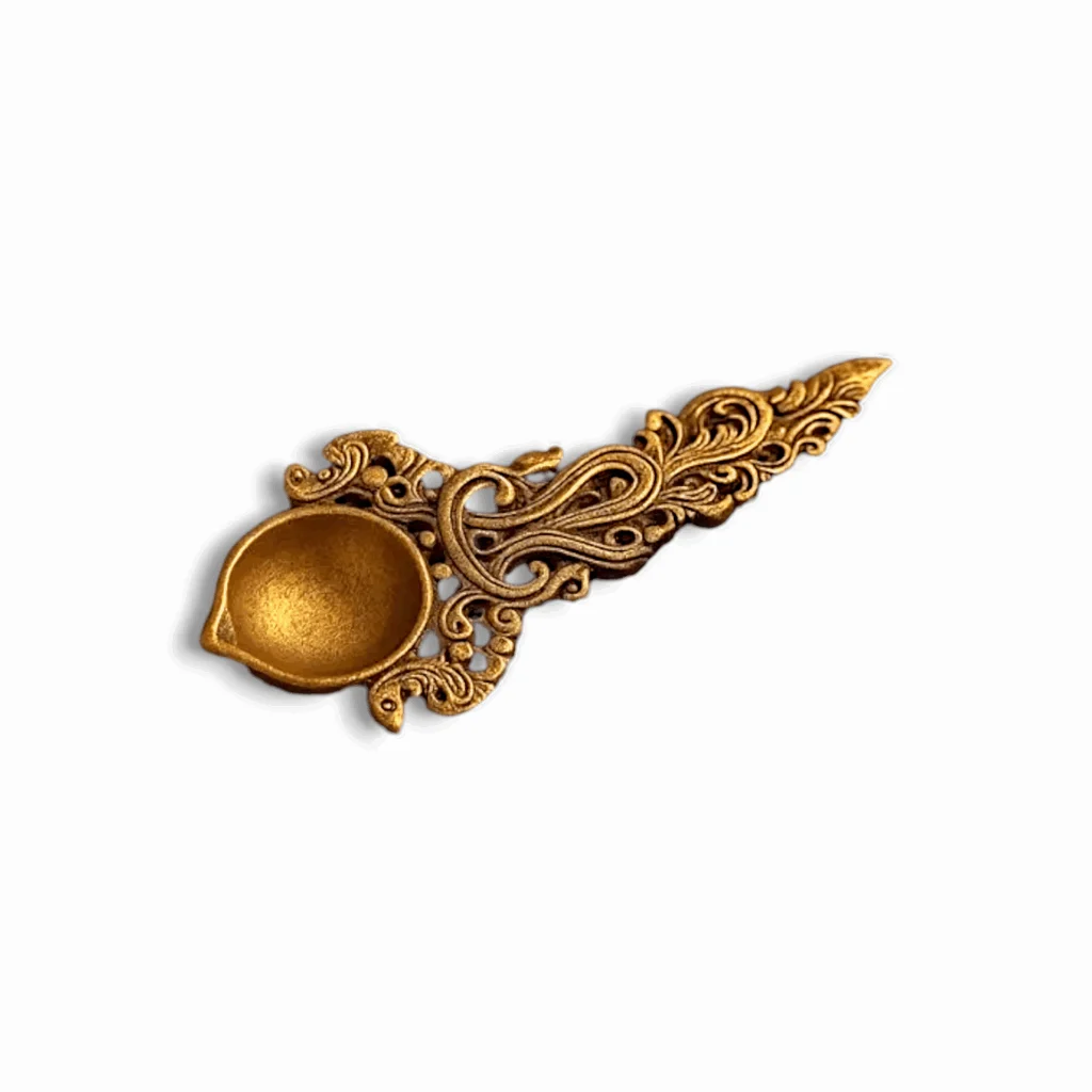 Traditional Kapoor Dani - Brass Kapoor Dani for Pooja And Home Temple - Brass Dhoop Dani For Decorative And Aarti