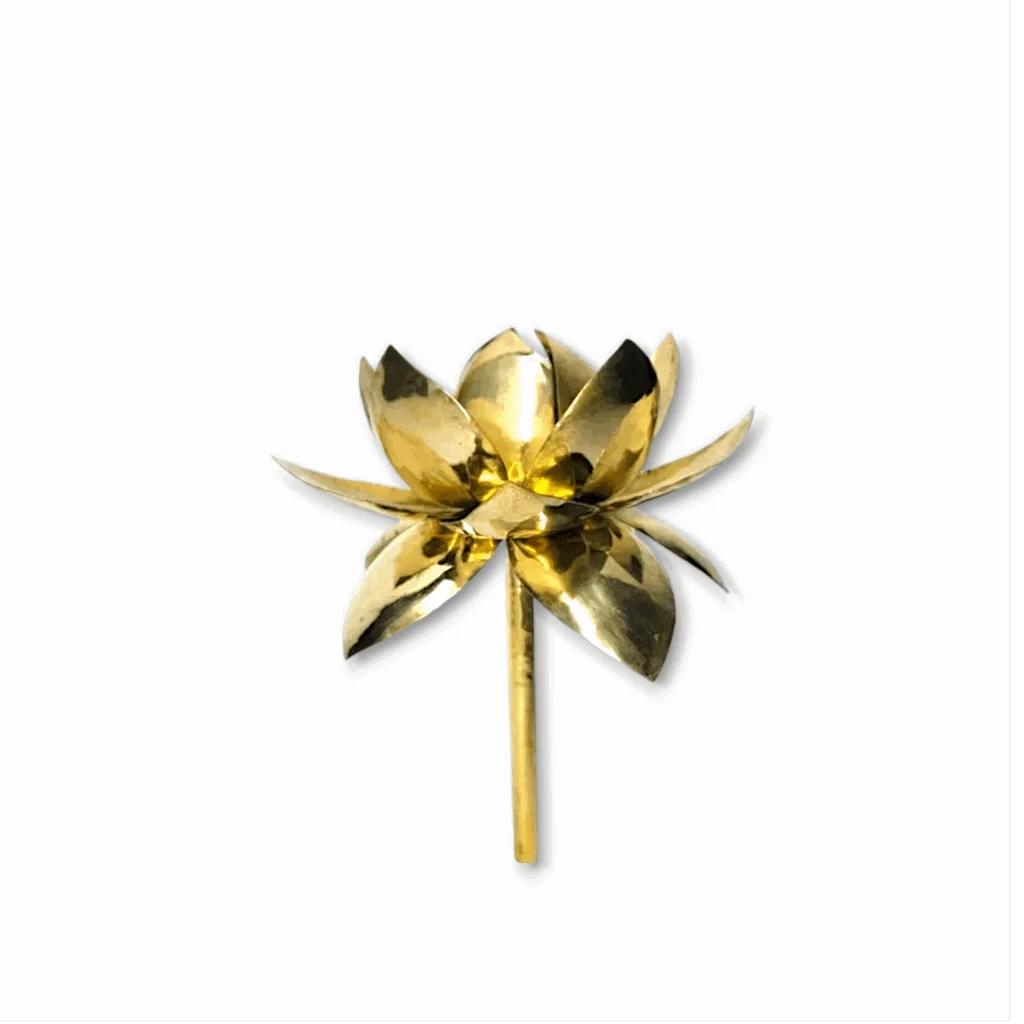 Beautifully Handcrafted Brass Kamal Flower - Kamal for Pooja And Mandir Decor - Hindu Pooja Accessories,