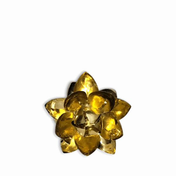 Beautifully Handcrafted Brass Kamal Flower -  Kamal for Pooja And Mandir Decor -  Hindu Pooja Accessories, - Image 4